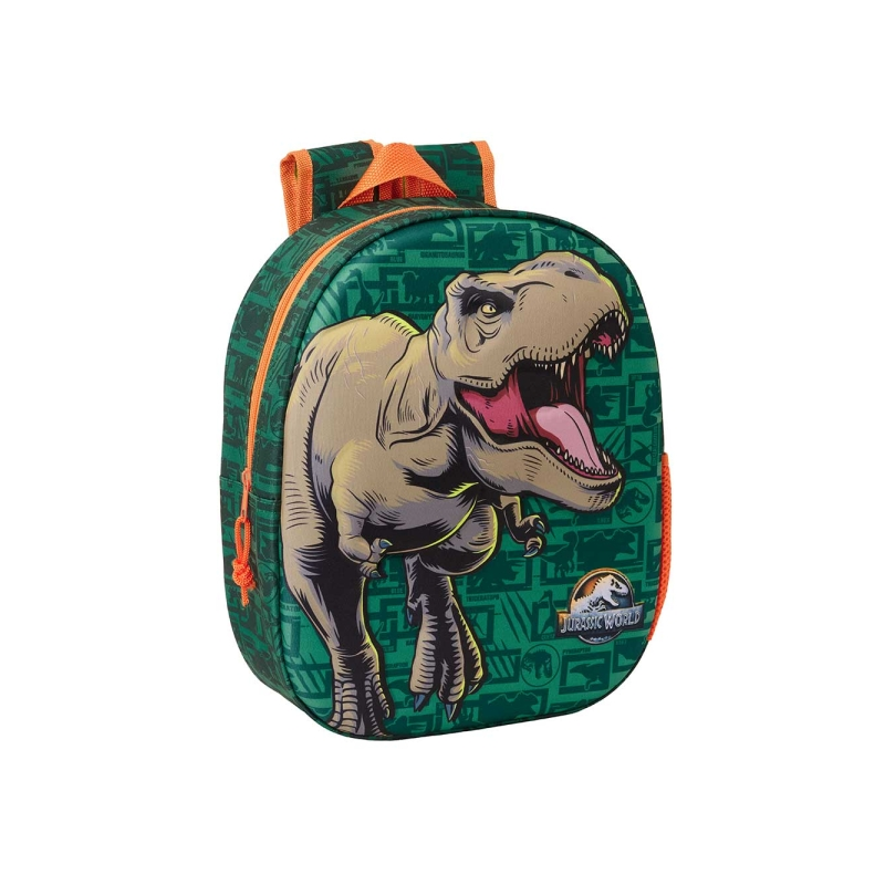 Sac à dos 3D Jurassic World 8,64 L Safta - Porte-bouteille - Porte-carte d'identité - Bretelles rembourrées - 27 x 33 x 10 cm Sac à dos 3D Jurassic World 8,64 L Safta - Porte-bouteille - Porte-carte d'identité - Bretelles rembourrées - 27 x 33 x 10 cm
