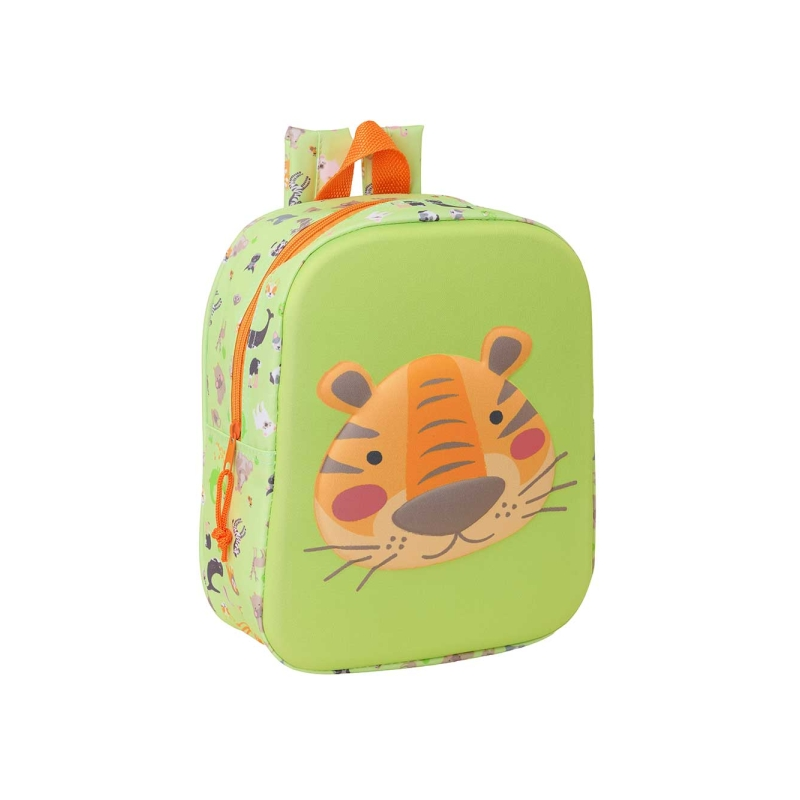 Sac à dos Safta Tiger 6L 3D vert clair 22x27x10 cm Sac à dos Safta Tiger 6L 3D vert clair 22x27x10 cm