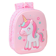 sac à dos rose licorne 3D