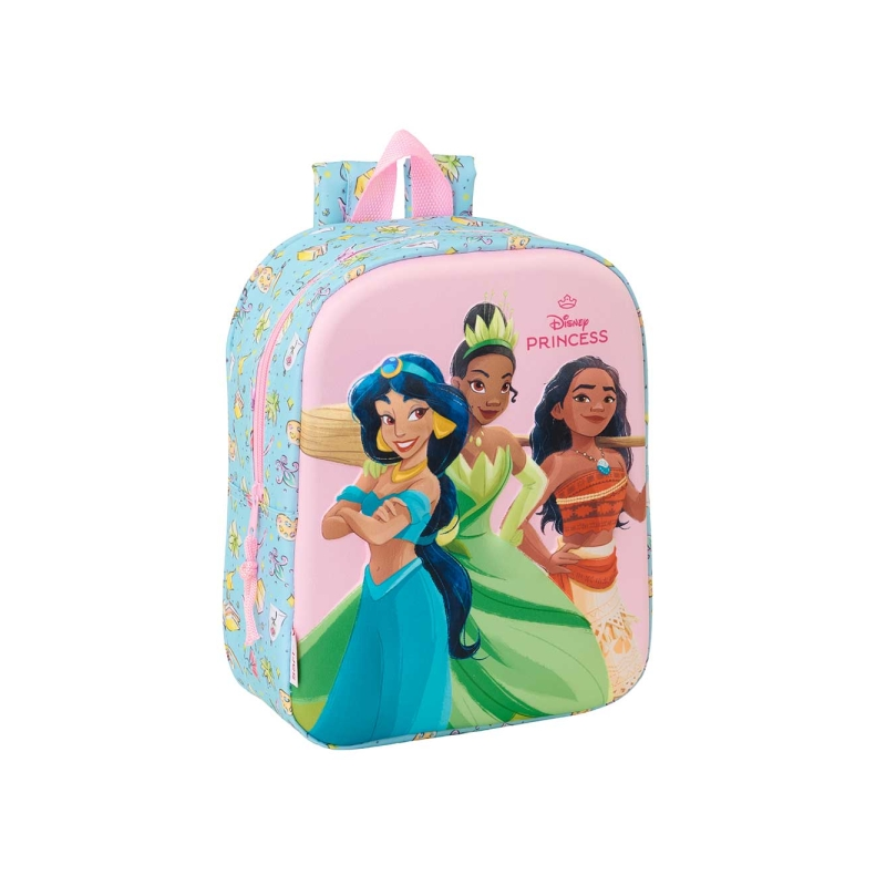 Sac à dos Disney Princess 3D 6L bleu clair 22x27 cm Sac à dos Disney Princess 3D 6L bleu clair 22x27 cm