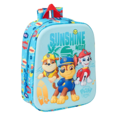 Sac à dos Pat Patrouille 6L 3D Daycare Safta - Poignée supérieure réglables et rembourrées - Fermeture éclair - 22 x 27 x 10