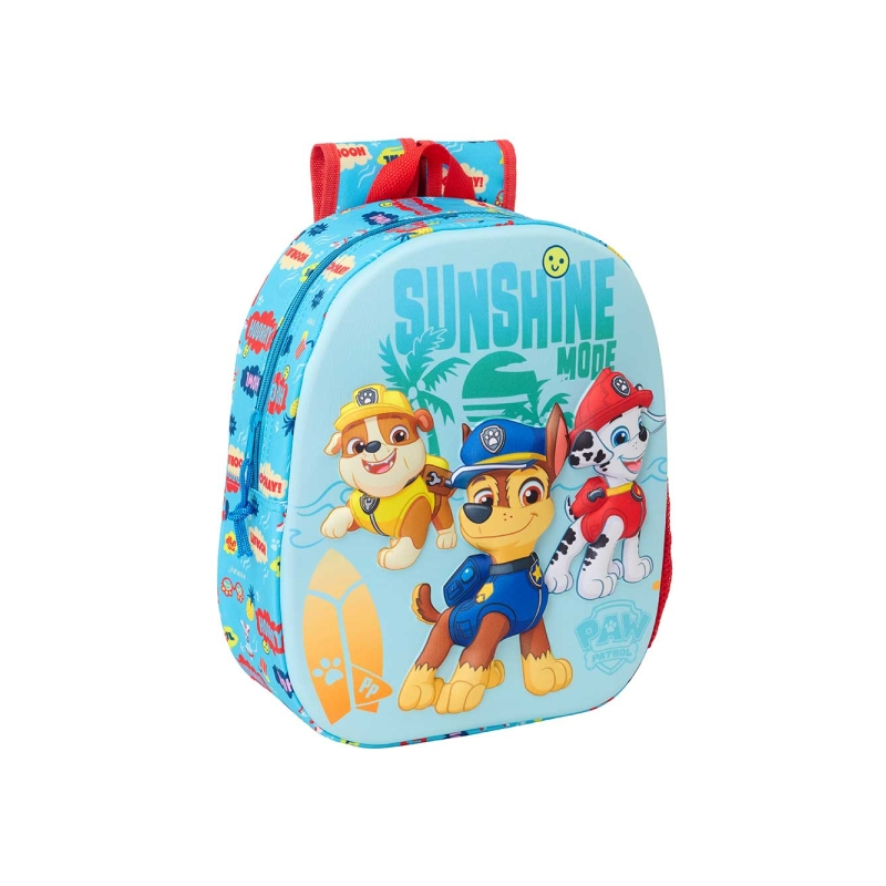 Sac à dos Paw Patrol 3D 8,64L rouge bleu 27x33x10 cm Sac à dos Paw Patrol 3D 8,64L rouge bleu 27x33x10 cm