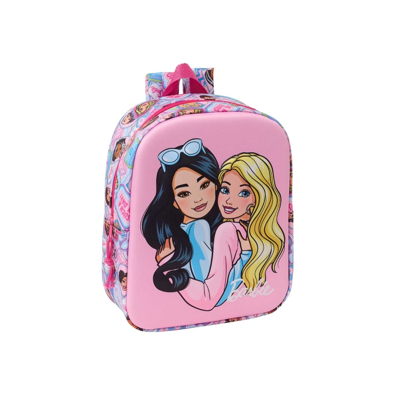 Sac à dos Safta Barbie 3D 6L rose 22x27x10 cm Sac à dos Safta Barbie 3D 6L rose 22x27x10 cm