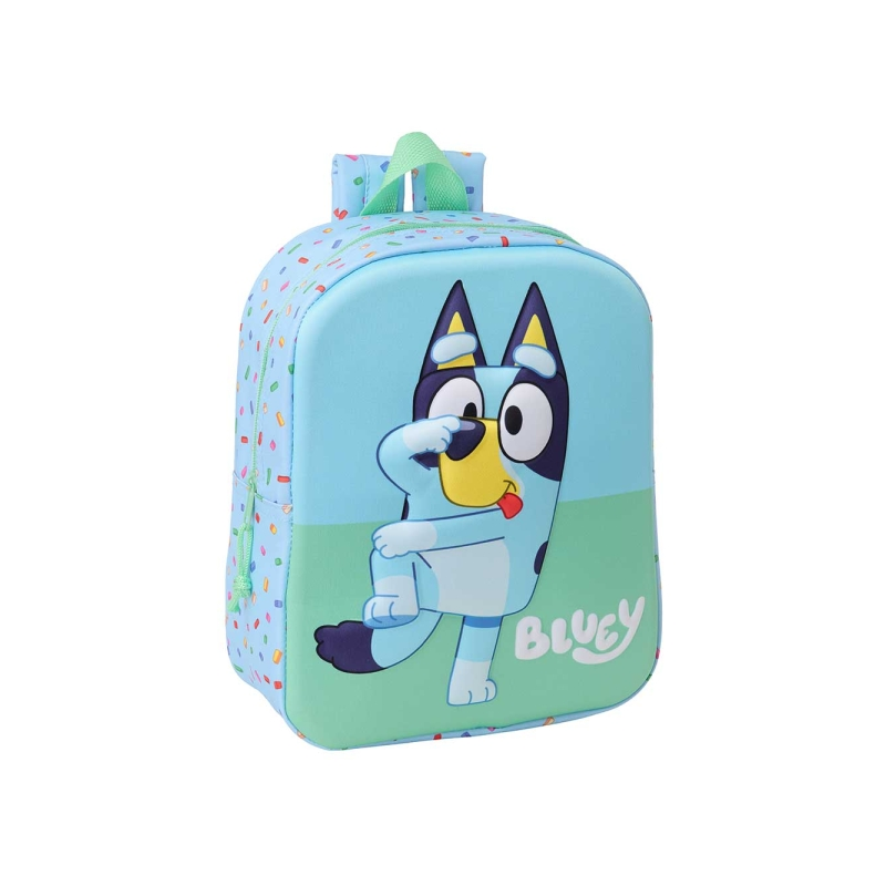 Sac à dos Safta Bluey 6L 3D bleu clair 22x27x10 cm Sac à dos Safta Bluey 6L 3D bleu clair 22x27x10 cm