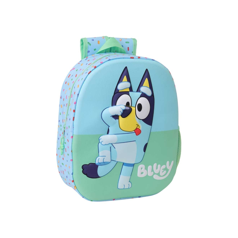 Sac à dos Bluey 3D 8,64L bleu clair 27x33x10 cm Sac à dos Bluey 3D 8,64L bleu clair 27x33x10 cm
