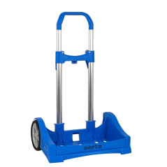 chariot bleu roues larges Safta