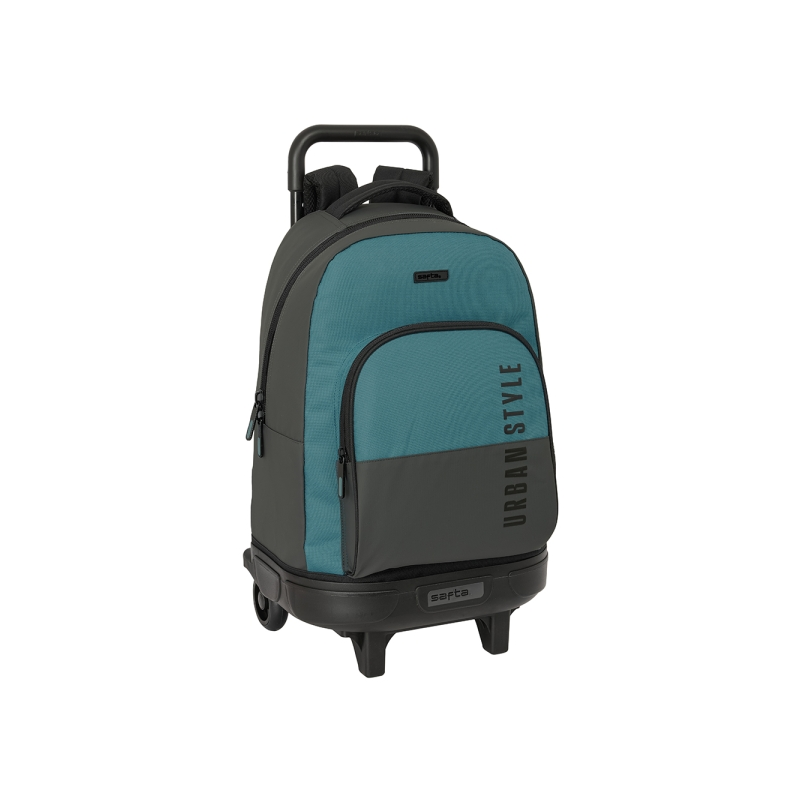 Sac à dos trolley Safta Urban Style noir vert amovible 33x Sac à dos trolley Safta Urban Style noir vert amovible 33x