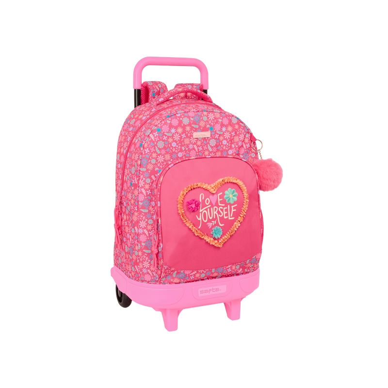Sac à dos trolley Safta Feeling amovible rose 33x45 cm Sac à dos trolley Safta Feeling amovible rose 33x45 cm