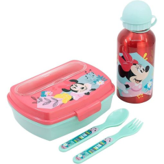Service de table enfant Minnie Mouse PVC sans BPA rose
