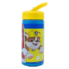 Gourde Pat' Patrouille 410 ml Safta - PVC sans BPA - Bouchon à visser - Valve de vidange - Poignée supérieure - 74 x 64 x 178 mm