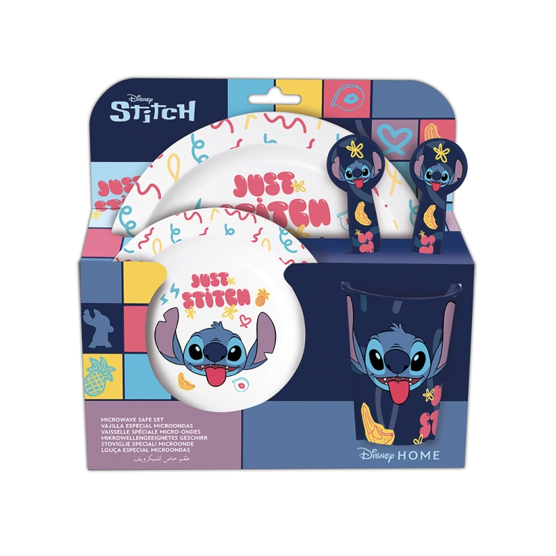Service de table enfant Safta Stitch Sweet multicolore sans BPA Service de table enfant Safta Stitch Sweet multicolore sans BPA