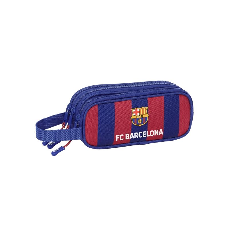 Trousse FC Barcelone 3 compartiments rouge bleu 21x8,5x7 cm Trousse FC Barcelone 3 compartiments rouge bleu 21x8,5x7 cm