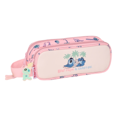trousse rose Stitch deux compartiments