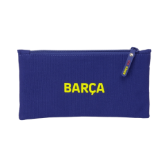 Trousse FC Barcelone 2 compartiments rouge bleu 22x11x1 cm