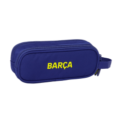 Trousse FC Barcelone 2 compartiments rouge et bleu 21x8x6 cm