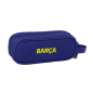 Trousse FC Barcelone 2 compartiments rouge et bleu 21x8x6 cm