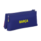 Trousse FC Barcelona 2 compartiments rouge bleu 22x10x8 cm