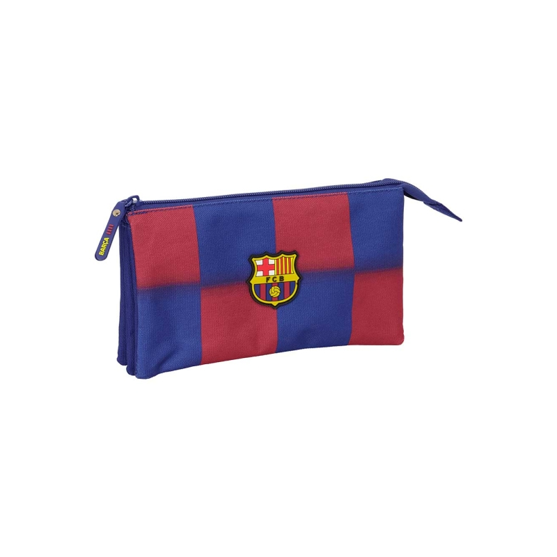 Trousse FC Barcelone 3 compartiments 0,6L rouge bleu 22x12x3 cm