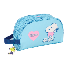 trousse toilette Snoopy bleu clair