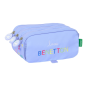 Trousse 3 compartiments Benetton violet 21,5x10x8 cm Trousse 3 compartiments Benetton violet 21,5x10x8 cm