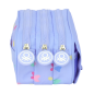 Trousse 3 compartiments Benetton violet 21,5x10x8 cm Trousse 3 compartiments Benetton violet 21,5x10x8 cm