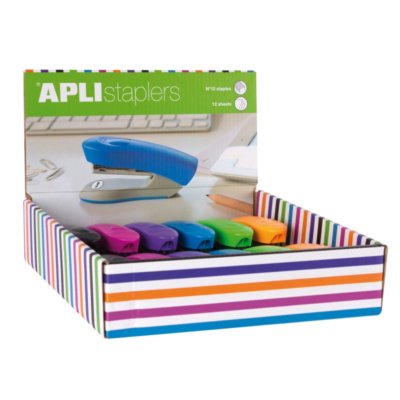 Lot de 12 agrafeuse Apli Home - Taille 92mm - Compatible avec les agrafes n°10 Lot de 12 agrafeuse Apli Home - Taille 92mm - Compatible avec les agrafes n°10