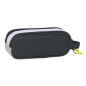 Trousse Real Madrid 2 compartiments noir blanc 21x8x6 cm