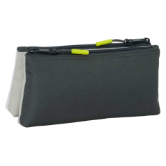Trousse Real Madrid à 2 compartiments, noir et blanc, 22 x 10 x 8 cm