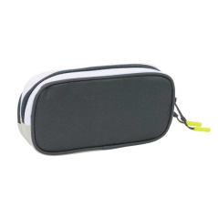 Trousse Real Madrid 2 compartiments 1,3L noir blanc 21x10,5x6cm