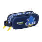 Trousse 3D Sonic 2 compartiments bleu marine 21x8x6 cm Trousse 3D Sonic 2 compartiments bleu marine 21x8x6 cm
