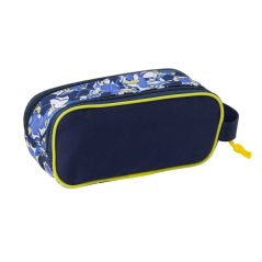 Trousse 3D Sonic 2 compartiments bleu marine 21x8x6 cm