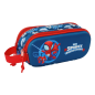 Trousse 3D Spidey 2 compartiments rouge bleu 21x8x6 cm