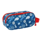 Trousse 3D Spidey 2 compartiments rouge bleu 21x8x6 cm