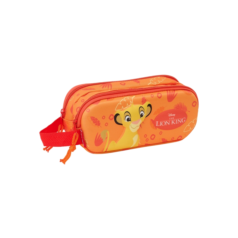 Trousse 3D Le Roi Lion 2 compartiments orange 21x8x6 cm Trousse 3D Le Roi Lion 2 compartiments orange 21x8x6 cm