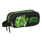 Trousse 3D Hulk 2 compartiments poignée noir vert 21x8x6 cm