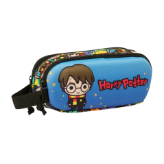 trousse Harry Potter bleue deux compartiments