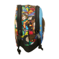 Trousse 3D Harry Potter, 2 compartiments, bleue, 21 x 8 x 6 cm