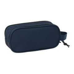 Trousse 3D Real Madrid 2 compartiments noir et blanc 21x8x6 cm