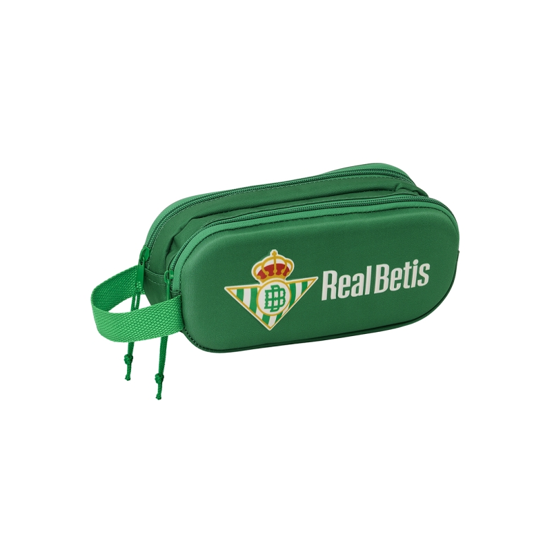 Trousse 3D Real Betis à 2 compartiments verte 21 x 8 x 6 cm Trousse 3D Real Betis à 2 compartiments verte 21 x 8 x 6 cm