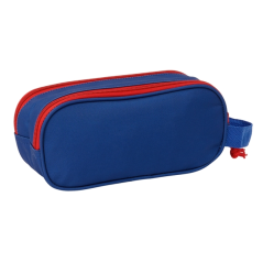 Trousse 3D Atlético de Madrid 2 compartiments rouge bleu 21 cm
