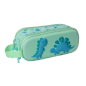 Trousse Safta Dino 3D 2 compartiments menthe 21x8x6 cm Trousse Safta Dino 3D 2 compartiments menthe 21x8x6 cm