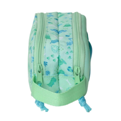 trousse dinosaure menthe deux compartiments