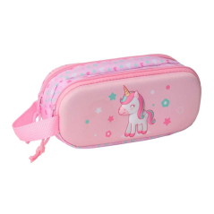 Trousse licorne rose pastel Safta