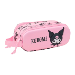 Trousse rose pastel deux compartiments