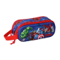 Trousse 3D Avengers Safta 2 compartiments rouge bleu 21x8x6 cm