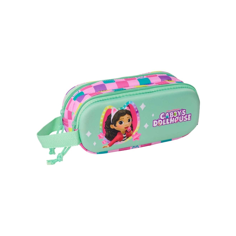 Trousse 3D Gabby's Dollhouse Safta menthe, 2 compartiments Trousse 3D Gabby's Dollhouse Safta menthe, 2 compartiments