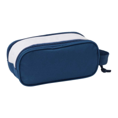 Trousse 3D Real Madrid 2 compartiments blanc bleu 21x8x6 cm