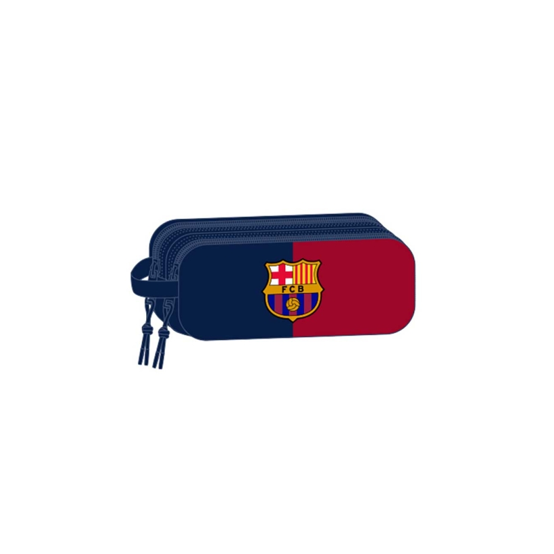Trousse 3D FC Barcelone 2 compartiments rouge et bleu 21x8x6 cm Trousse 3D FC Barcelone 2 compartiments rouge et bleu 21x8x6 cm