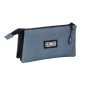 Trousse 3 compartiments Safta Munich Basics gris 22x12x3 cm Trousse 3 compartiments Safta Munich Basics gris 22x12x3 cm