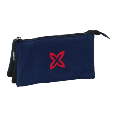 trousse bleu marine trois compartiments